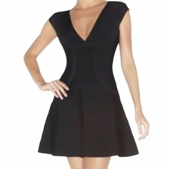 Herve Leger Noma Signature Essential Bandage Dress, Black - Picture 1 of 15